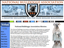 Tablet Screenshot of nationalbulldoggeassoc.com